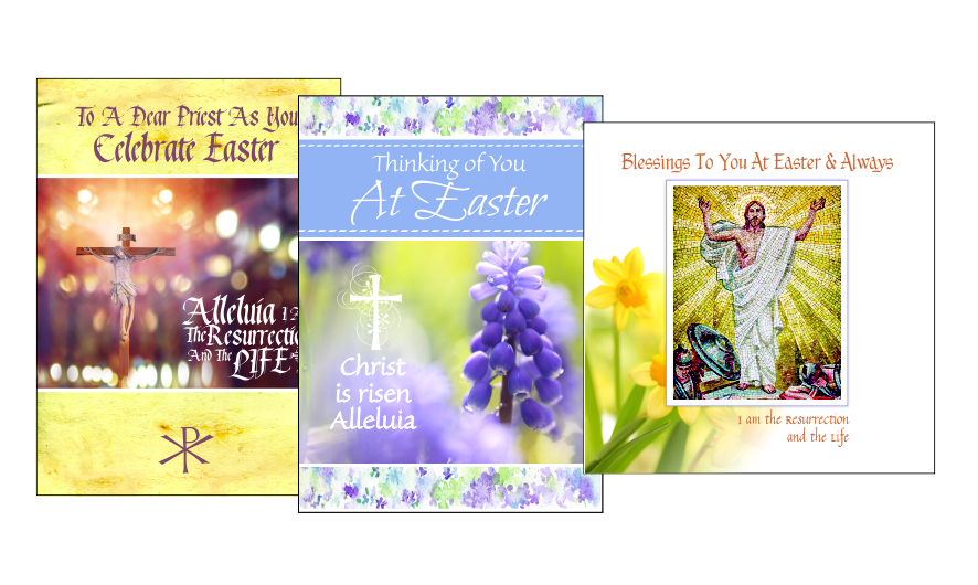 religious easter cards for priests