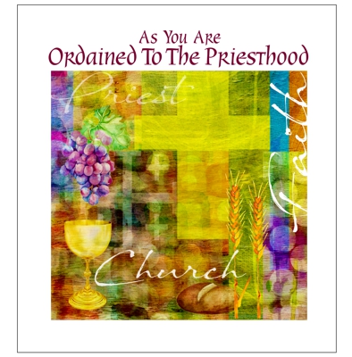 ordination christian card for priest