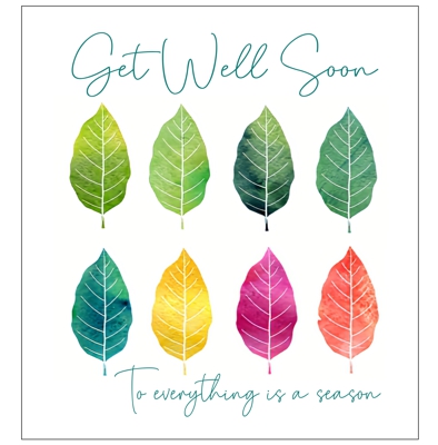 christian get well cards leaves